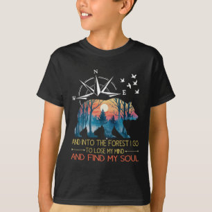 T-shirt Et dans la forêt, je vais perdre la tête en campin