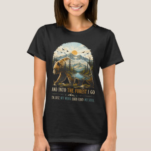 T-shirt Et dans la forêt, je vais perdre l'esprit en campi