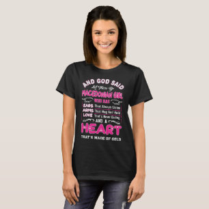 T-shirt Et Dieu a dit que Let là soit cadeau macédonien