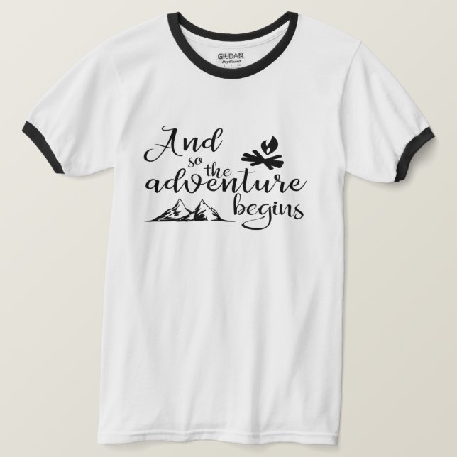 T-shirt Et donc l'aventure commence (Design devant)