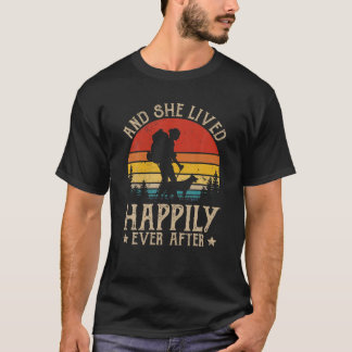 T-shirt Et Elle A Vécu Heureusement Jamais Après Vintage R