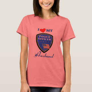 T-shirt Et J'Aime Mon Mari Policier