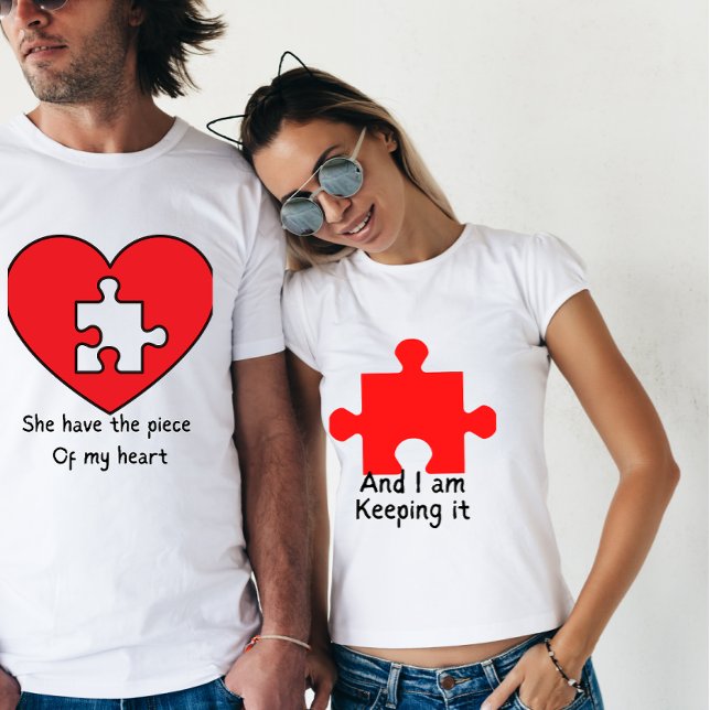 T-shirt Et je le garde, couple valentine (Créateur téléchargé)