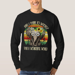T-shirt Et Je Pense À Moi-Même Quel Merveilleux Hippi Mond