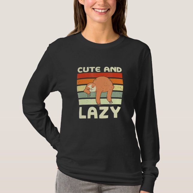 T-shirt Et Lazy Sloth Mème Sloth Mème Animal 6 (Devant)