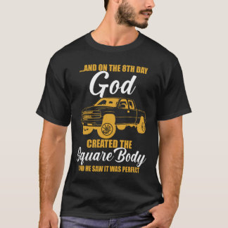 T-shirt et le jour de la vendange dieu a créé le bo carré
