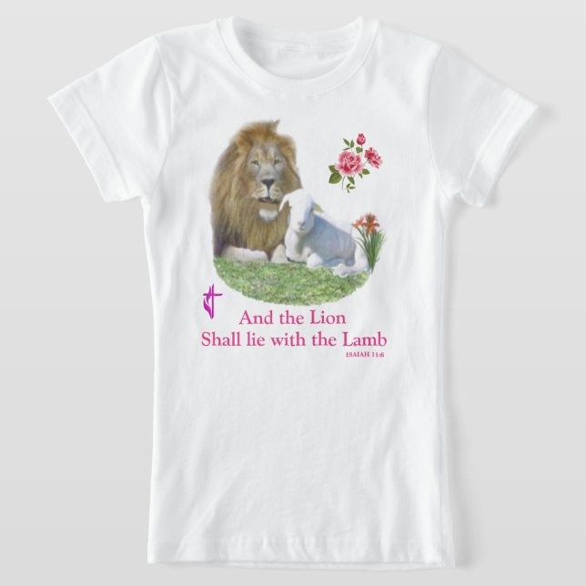T-Shirt Et le Lion couchera avec l'Agneau (Poser)