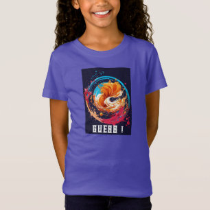 T-Shirt Et "mauve Guess Circle Splash Tee" T-