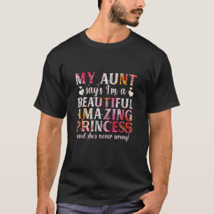 T-shirt Et Message Mignon Unique Pour Nièce De Tante