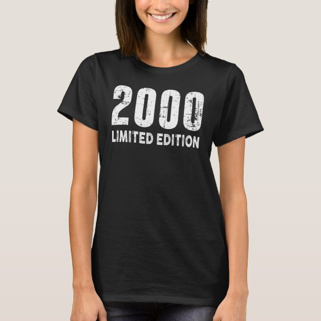 T-shirt et Né en 2000 (Devant)