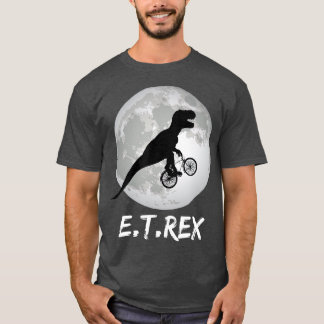 T-shirt ET Rex Dinosaur Dinosaur TRex sur Vélo sur