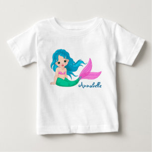 T-shirt et sirène pour bébé personnalisé