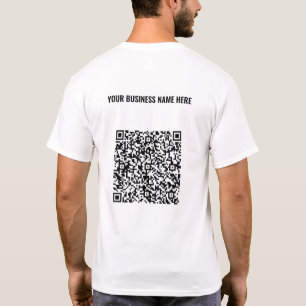 T-shirt et texte du code QR Cadeau promotionnel d'
