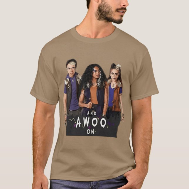T-shirt Et un awoo sur les zombies rétro (Devant)