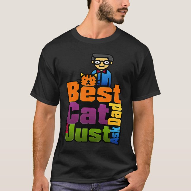 T-shirt et unique meilleur chat papa 1 (Devant)