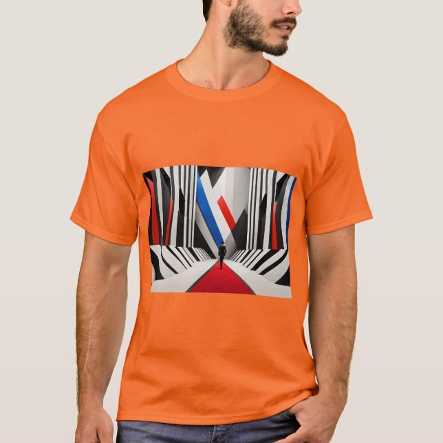 T-shirt Et "Vivid Capture : Orange Photographic (Devant)