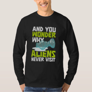 T-shirt Et Vous Vous Demandez Pourquoi Les Aliens Ne Visit