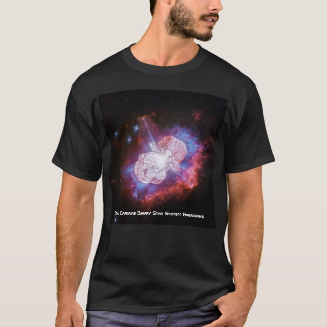 T-shirt Eta Carinae Binary Star System Fireworks (Devant)