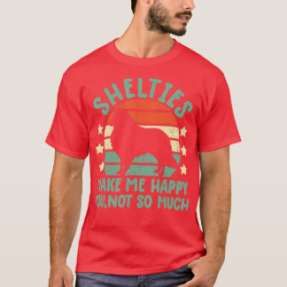 T-shirt étagère chien cadeaux étagère Sheltie Shetland S