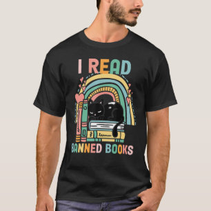 T-shirt Étagère de livres Livres interdits Citations J'ai 