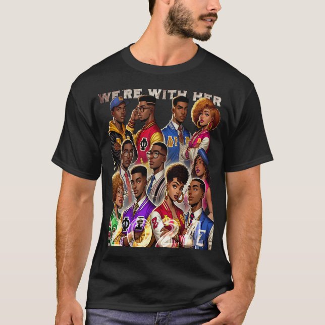 T-shirt Étais avec elle (Devant)