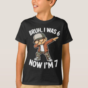 T-shirt Était 6 7 ans 7e anniversaire 67 mème garçons qui