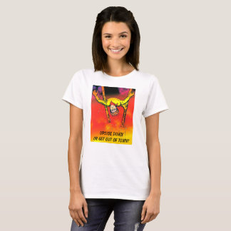 T-shirt Était UPSIDE-DOWN grandir illégal