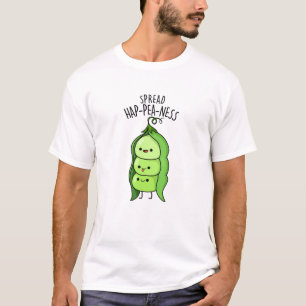 T-shirt Étaler Hap-Pea-ness Funny Peas Pun