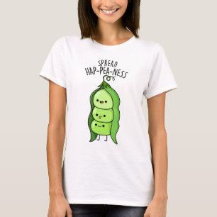 T-shirt Étaler Hap-Pea-ness Funny Peas Pun