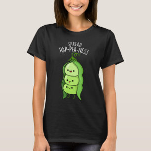T-shirt Étaler Hap-Pea-ness Funny Peas Pun Dark BG