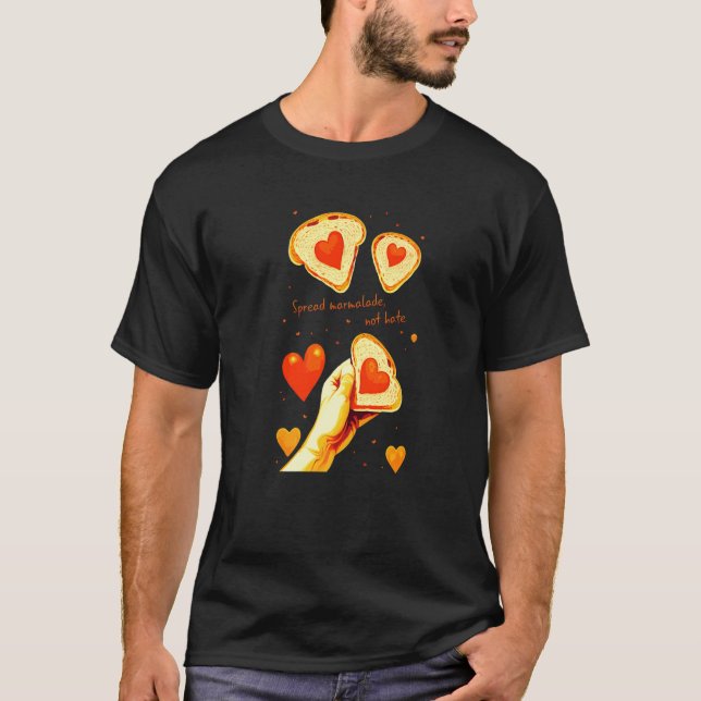 T-shirt Étaler la marmelade, pas détester Premium (Devant)