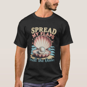 T-shirt Étalez Mes Ailes Sentez L'Océan Drôle Embarrassant
