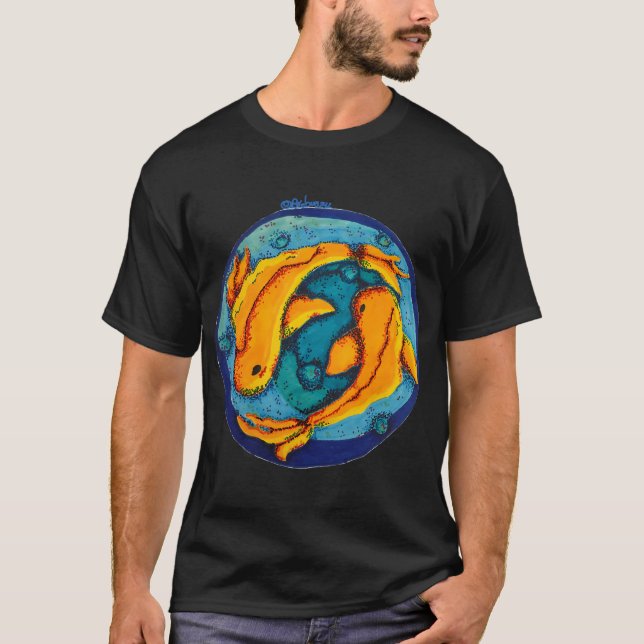 T-shirt Étang de carpes koï (Devant)