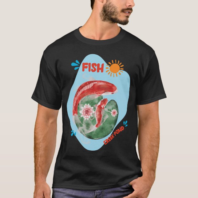 T-shirt étang de Fish creek (Koi) (Devant)