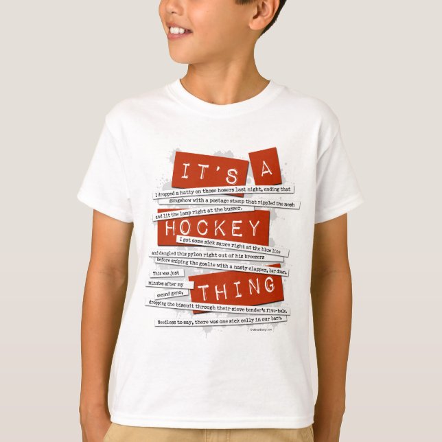 T-shirt Étang de hockey (Devant)