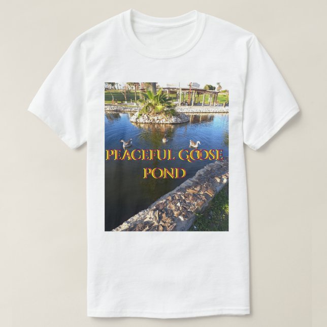 T-Shirt Étang d'Oie Paisible (Design devant)