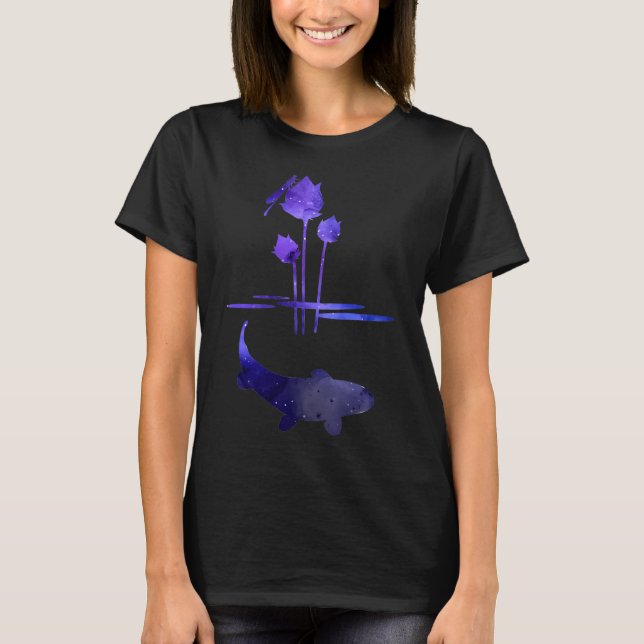 T-shirt Étang / Silhouette de carpe koï (Devant)