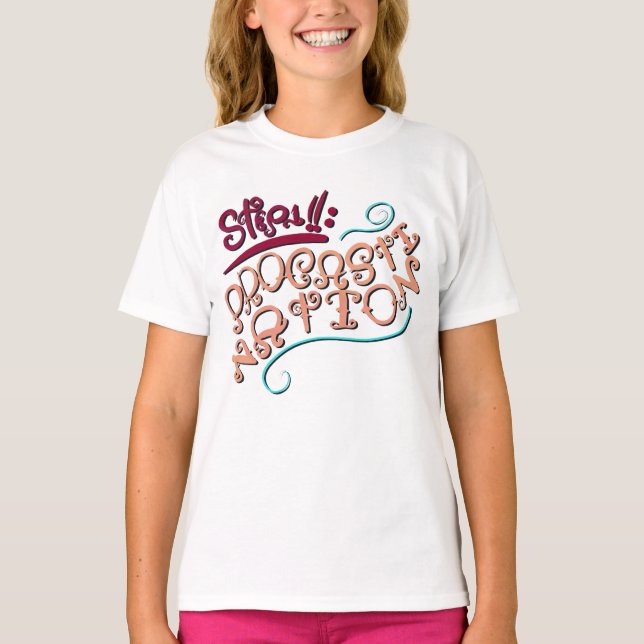 T-shirt Étape 1 : Procrastination (Devant)
