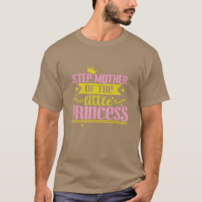 T-shirt Étape Mère de la petite princesse rétro (Devant)