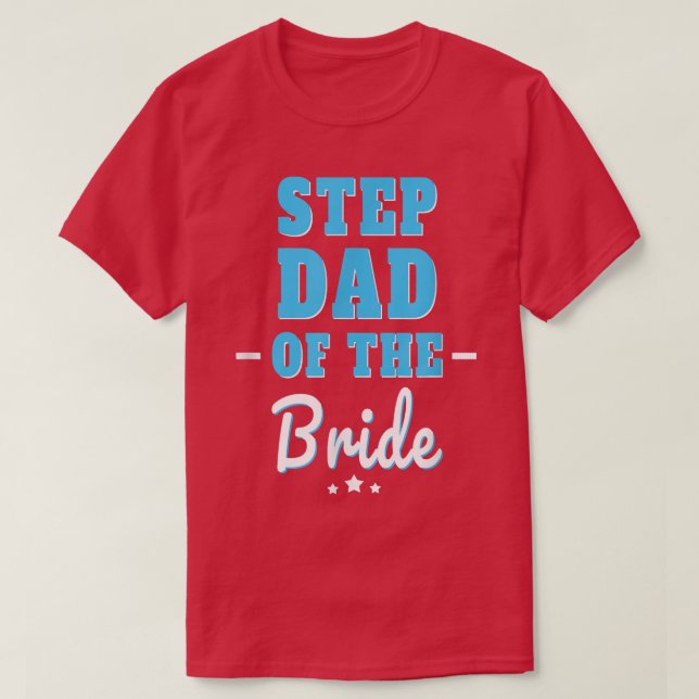 T-shirt Étape Papa De La Mariée (Design devant)