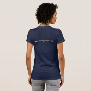 T-shirt Étapes communautaires Tee - shirt foncée féminine 