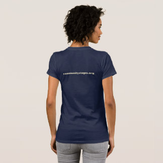 T-shirt Étapes communautaires Tee - shirt foncée féminine 