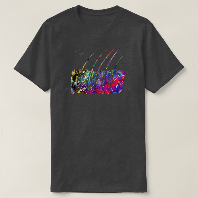 T-shirt Étapes de croissance des cheveux 3 (Design devant)