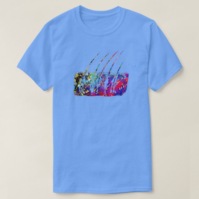 T-shirt Étapes de croissance des cheveux 3 (Design devant)