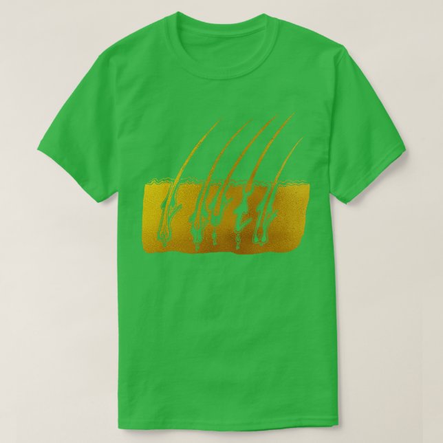 T-shirt Étapes de croissance des cheveux 4 (Design devant)