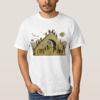 T-shirt Étapes de pièce en t de maçonnerie