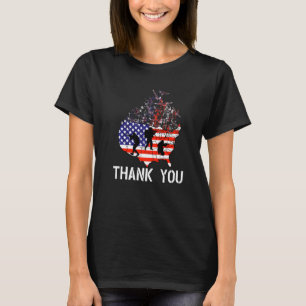 T-shirt Étas-Unis Patriotique Américain Merci Fier Vétéran