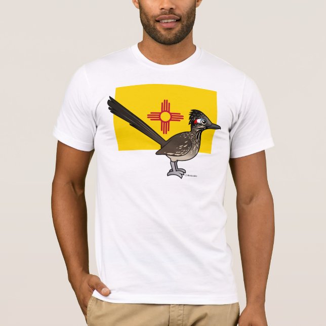 T-shirt État Birdorable du Nouveau Mexique : Roadrunner (Devant)