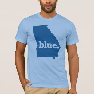 T-shirt État bleu Géorgie