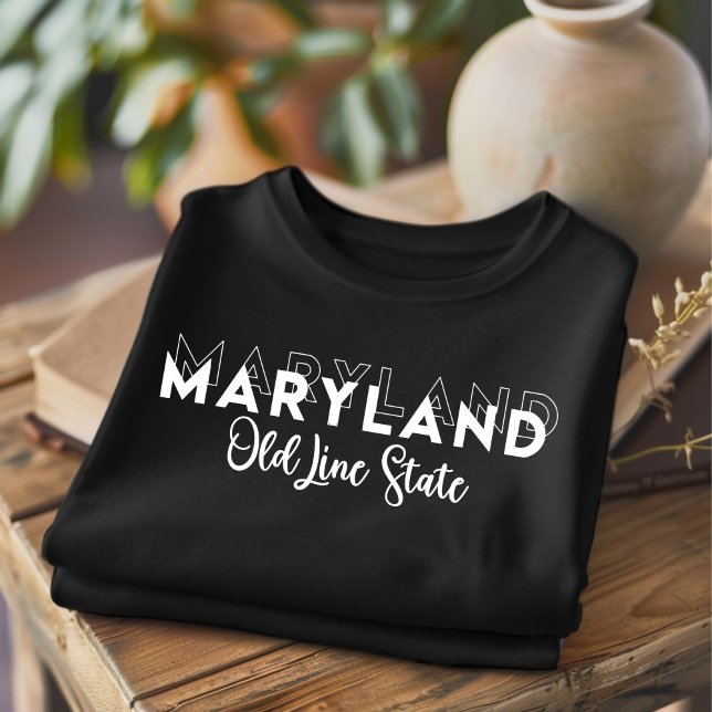 T-shirt État branché du Maryland Old Line (Créateur téléchargé)